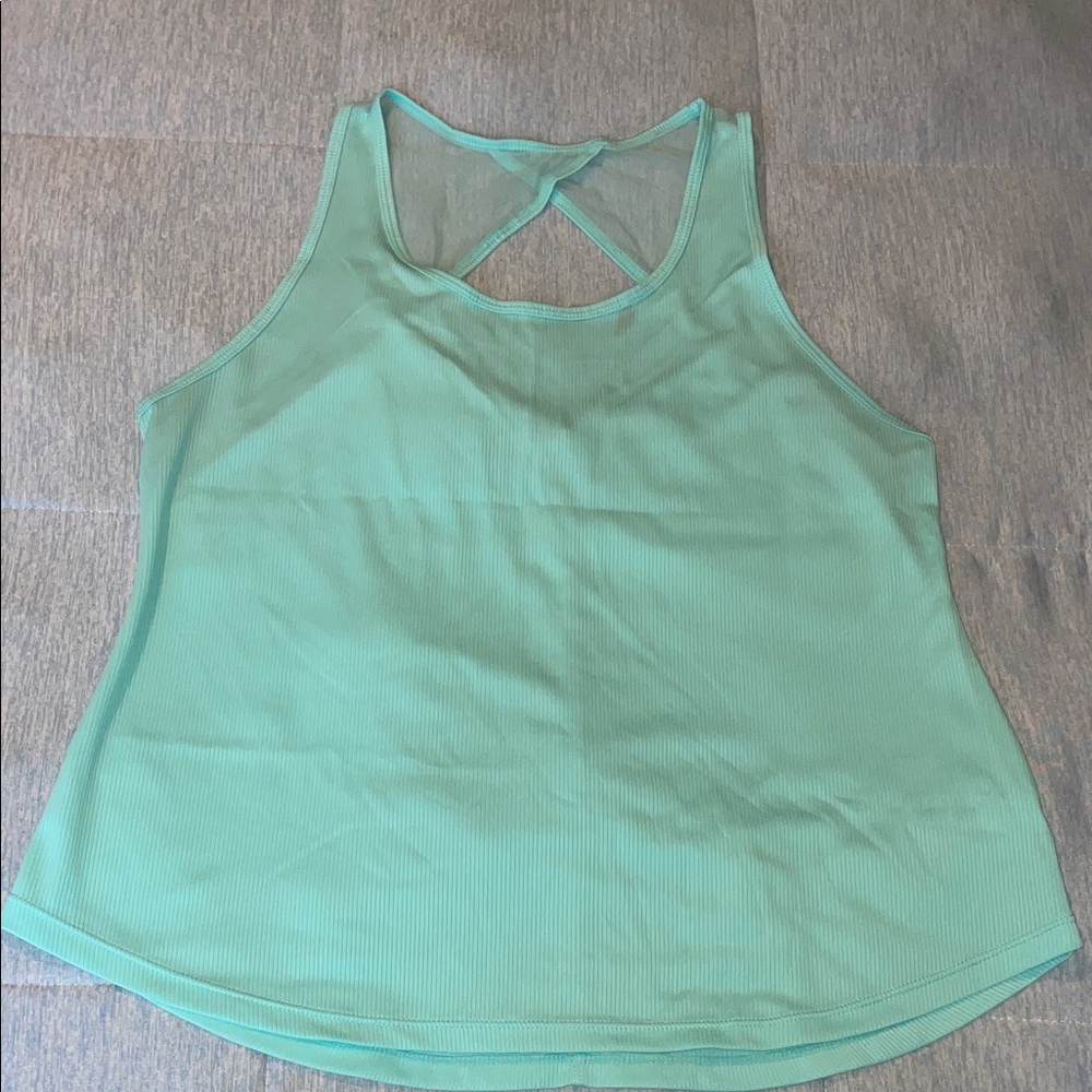 Mint Green Sleeveless Women's Top